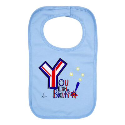 “You Little Beauty!” Organic baby bib Thumbnail