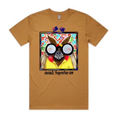 “Life-Saving Kangaroo” with Aussie flag (2 prints including our website logo)  Thumbnail