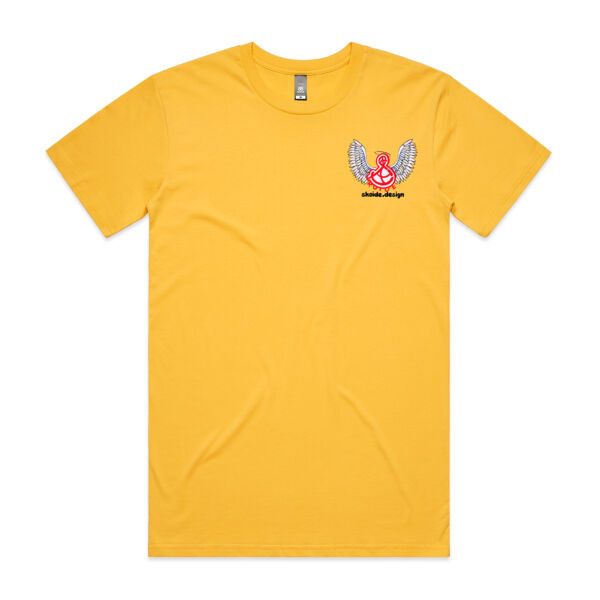 “Hairy Emu” (Back-print) and our logo Thumbnail